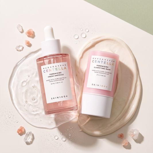 KIT Poros & Equilíbrio — SKIN1004 Poremizing Fresh Ampoule 100ml + Clay Stick Mask 27g